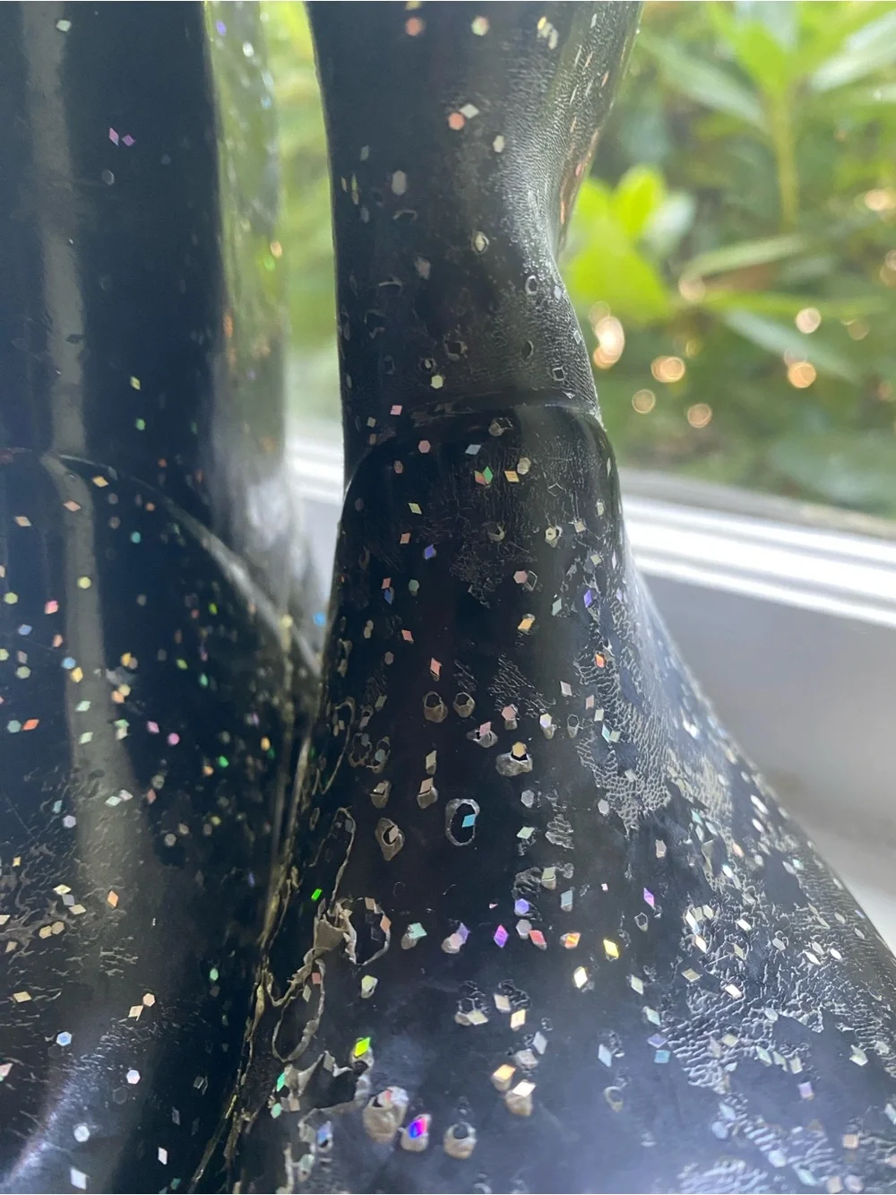 Hunter Kids Original Glitter Rain boots black toddler US 7 UK 6